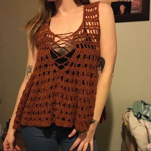 Free People Knit Blouse